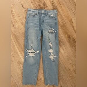 SO Jeans Light Hi-Rise Straight Women’s Ripped Denim Size 28